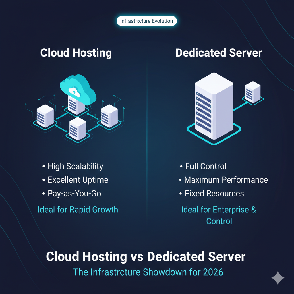 Cloud Hosting vs Dedicated Servers: Which Hosting Solution Is Best for High-Performance Websites in 2026?