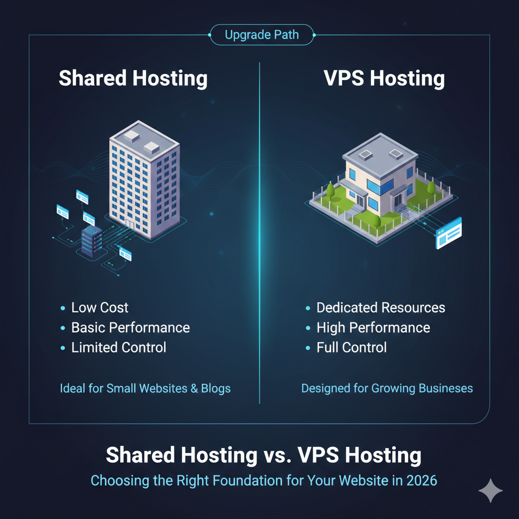 Shared Hosting vs VPS Hosting: Which One Is Right for Your Website in 2026?